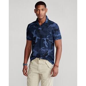 Polo Ralph Lauren Slim Fit Camo Collared Polo Shirt Blue Camo all over print XL
